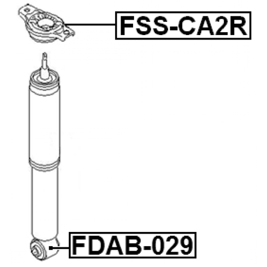 FDAB-029 - Stötdämparbussning 