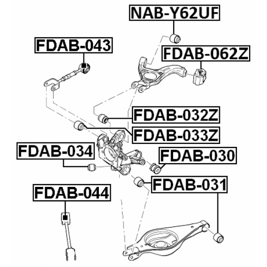 FDAB-034 - Bush, control arm mounting 