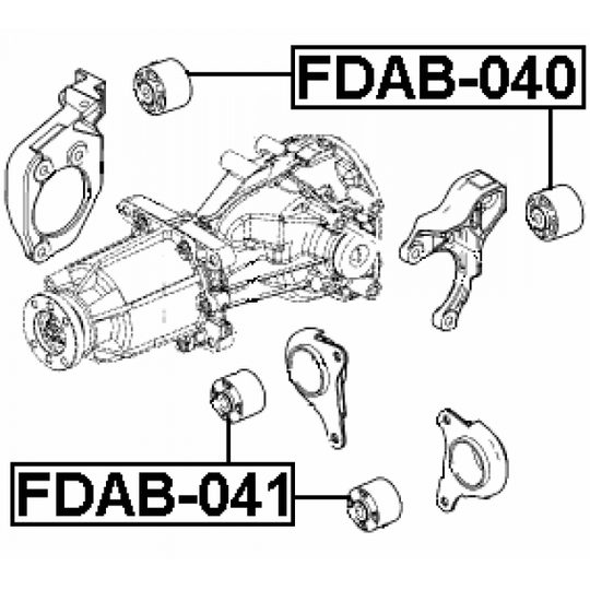 FDAB-040 - Fäste, differential 