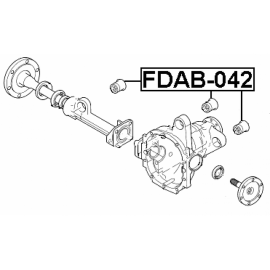 FDAB-042 - Mounting, differential 