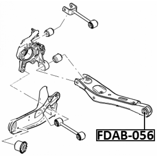 FDAB-056 - Control Arm-/Trailing Arm Bush 