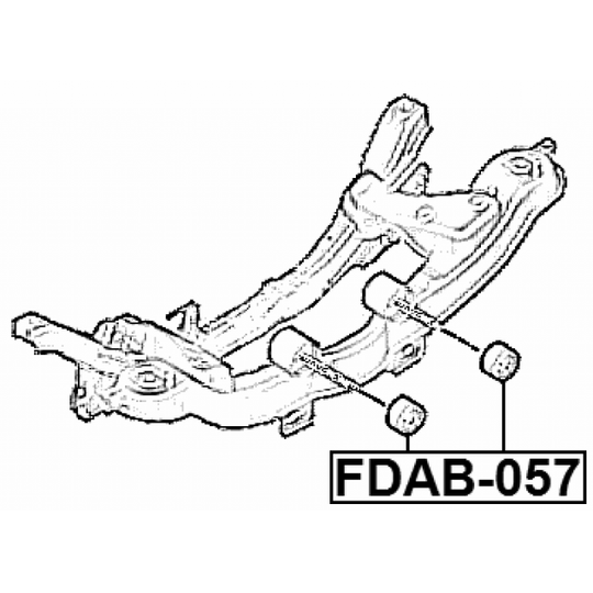 FDAB-057 - Control Arm-/Trailing Arm Bush 