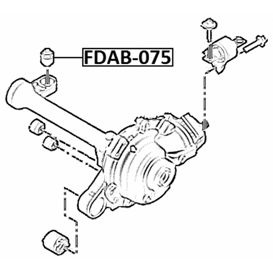 FDAB-075 - Mounting, differential 