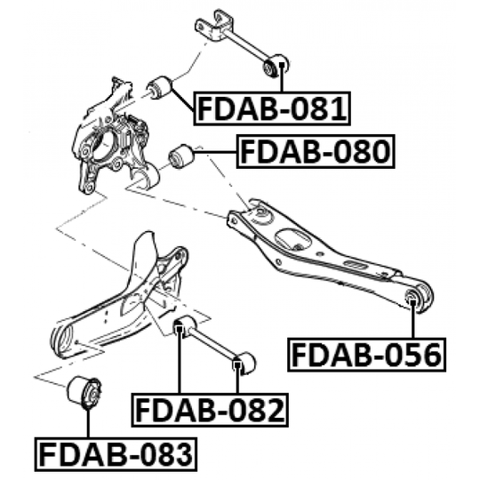 FDAB-081 - Bush, control arm mounting 