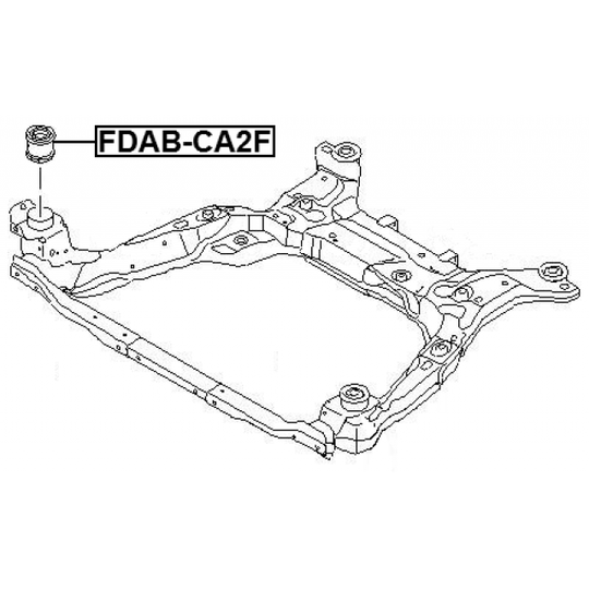 FDAB-CA2F - Mounting, axle beam 