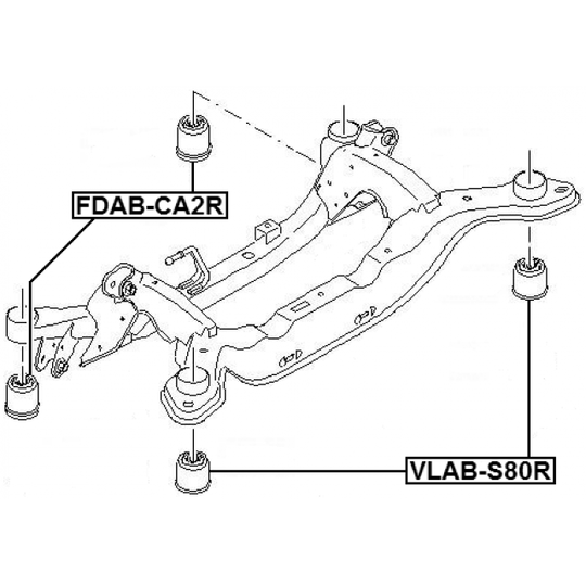 FDAB-CA2R - Upphängning, axelstomme 