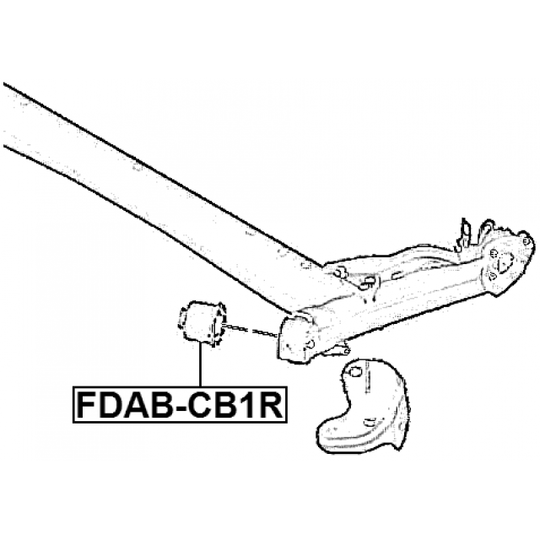 FDAB-CB1R - Mounting, axle beam 
