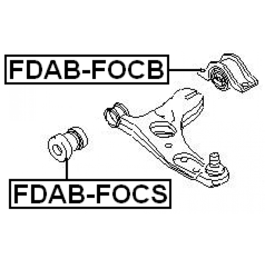 FDAB-FOCB - Control Arm-/Trailing Arm Bush 