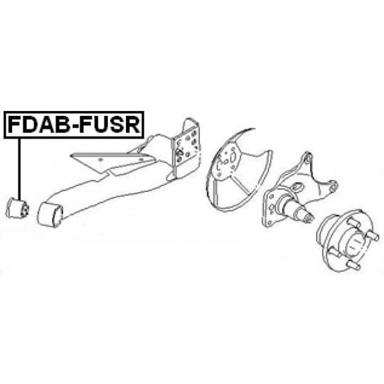 FDAB-FUSR - Upphängning, axelstomme 