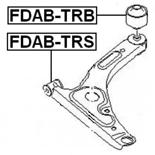 FDAB-TRS - Control Arm-/Trailing Arm Bush 