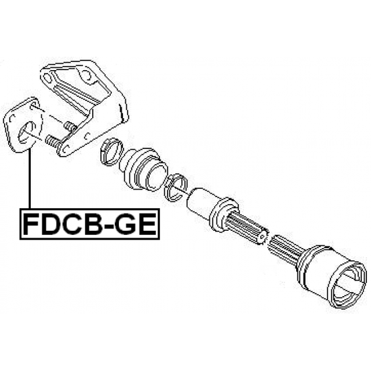 FDCB-GE - Bearing, drive shaft 
