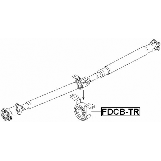 FDCB-TR - Bearing, propshaft centre bearing 