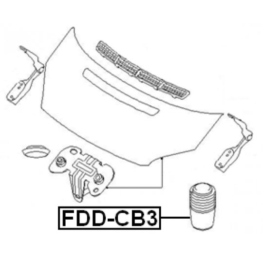 FDD-CB3 - Buffer, bonnet 