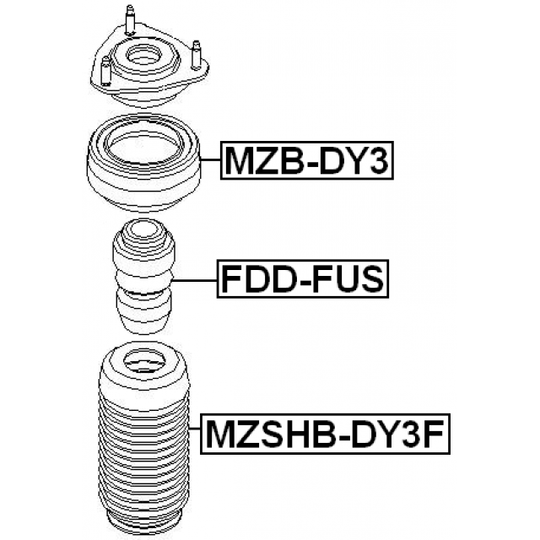 FDD-FUS - Rubber Buffer, suspension 