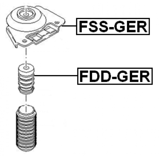 FDD-GER - Rubber Buffer, suspension 