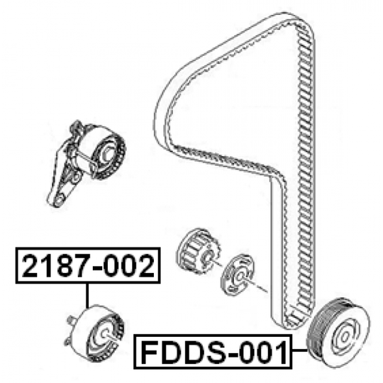 FDDS-001 - Belt Pulley, crankshaft 