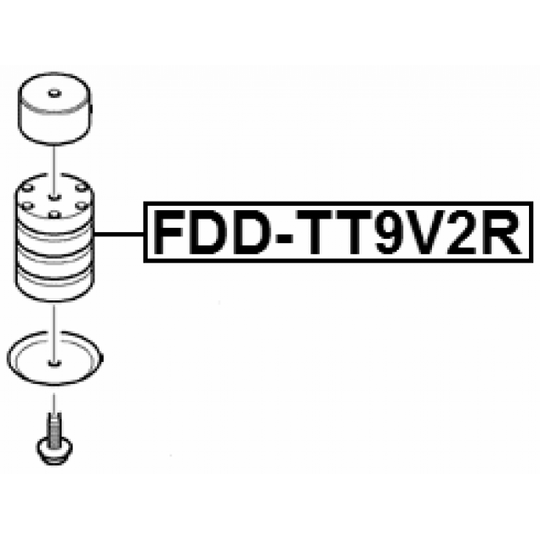 FDD-TT9V2R - Leave Spring Stop, auxiliary spring 