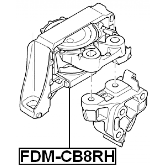 FDM-CB8RH - Paigutus, Mootor 