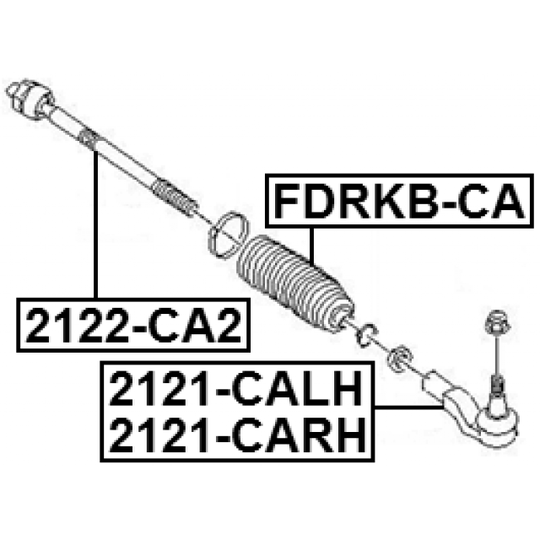 FDRKB-CA - Bellow, steering 