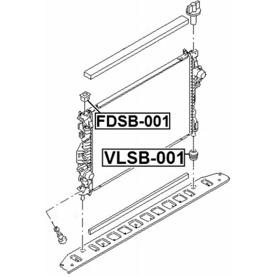FDSB-001 - Mounting, radiator 