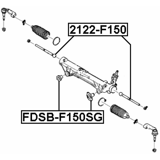 FDSB-F150SG - Mounting, steering gear 