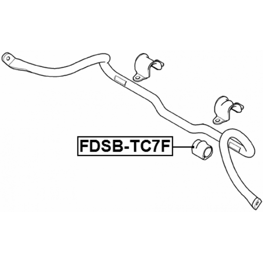 FDSB-TC7F - Kinnitus, stabilisaator 