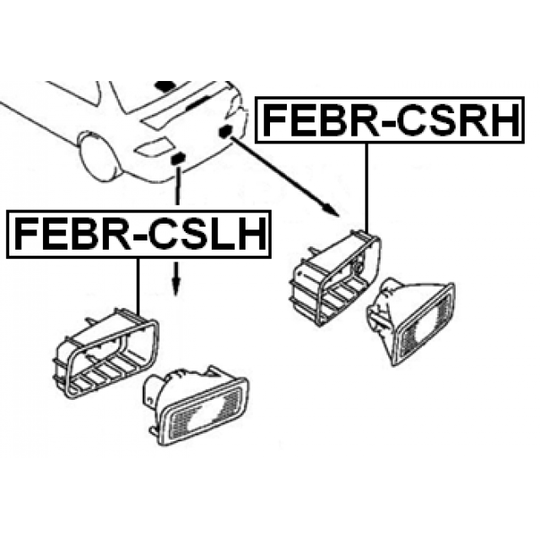 FEBR-CSRH - Cap, fog light 