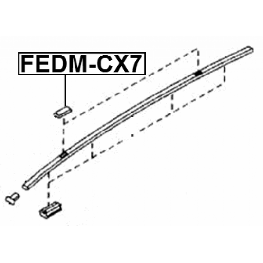 FEDM-CX7 - Lås-/skyddskåpa 