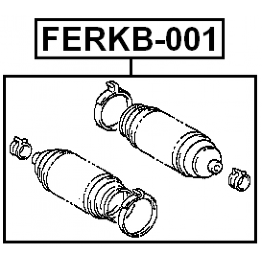 FERKB-001 - Bellow, steering 