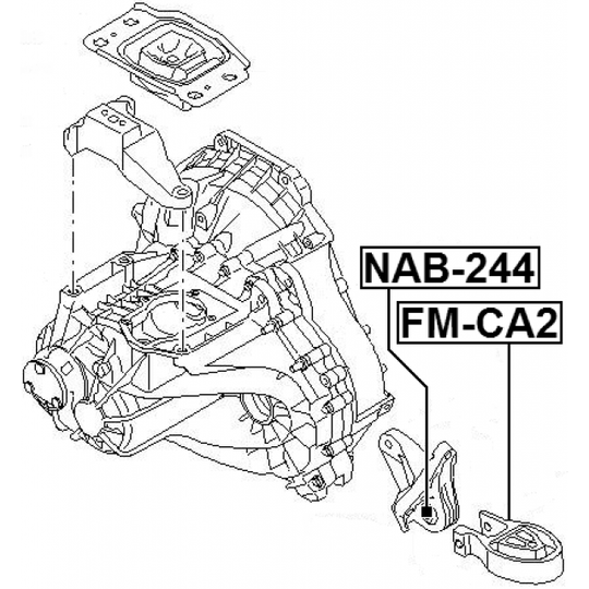 FM-CA2 - Mounting, manual transmission 