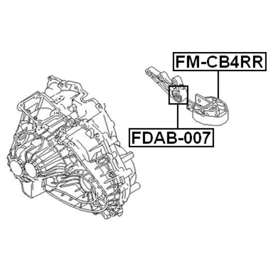 FM-CB4RR - Motormontering 