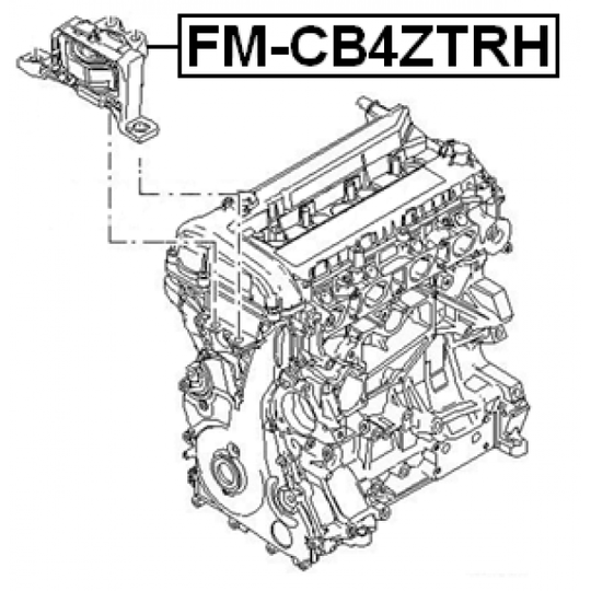 FM-CB4ZTRH - Moottorin tuki 