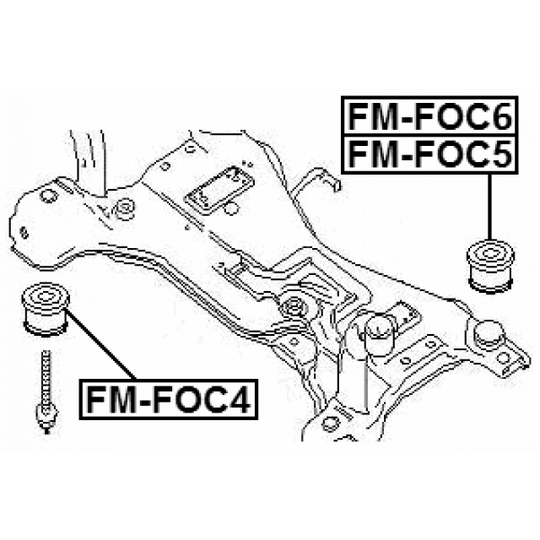 FM-FOC4 - Mounting, axle beam 