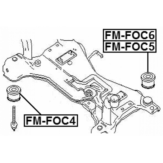 FM-FOC4 - Upphängning, axelstomme 