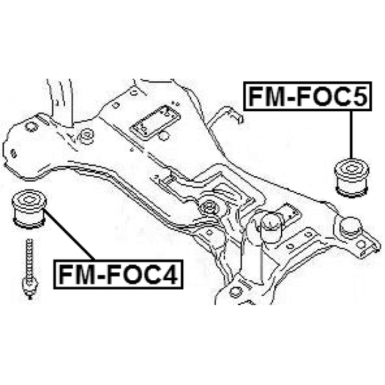 FM-FOC5 - Mounting, axle beam 