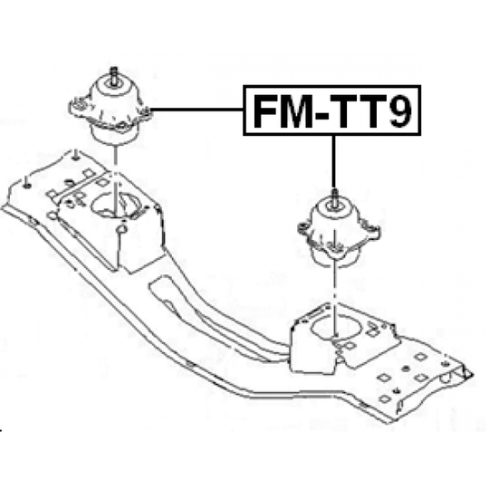 FM-TT9 - Moottorin tuki 