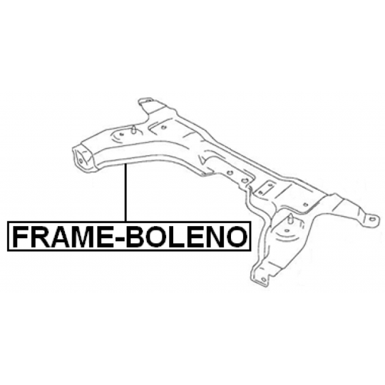 FRAME-BOLENO - Akselirunko 