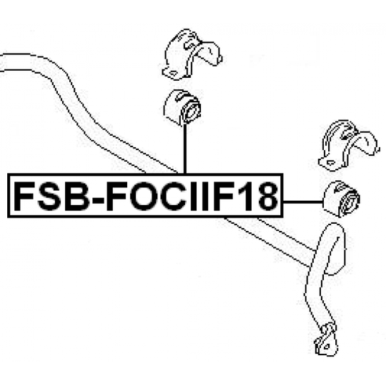 FSB-FOCIIF18 - Bussning, krängningshämmare 