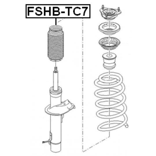FSHB-TC7 - Protective Cap/Bellow, shock absorber 