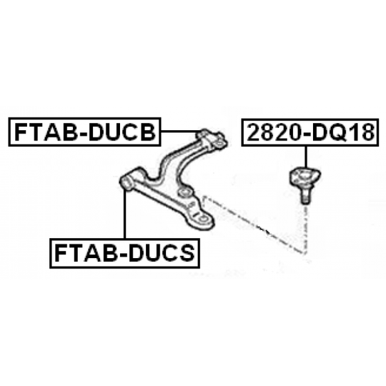 FTAB-DUCB - Control Arm-/Trailing Arm Bush 
