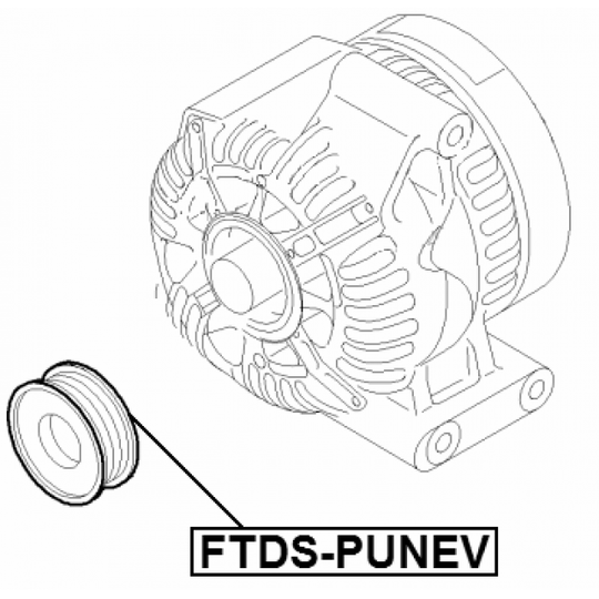 FTDS-PUNEV - Remskiva, generator 