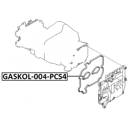 GASKOL-004-PCS4 - Seal Ring, spark plug shaft 