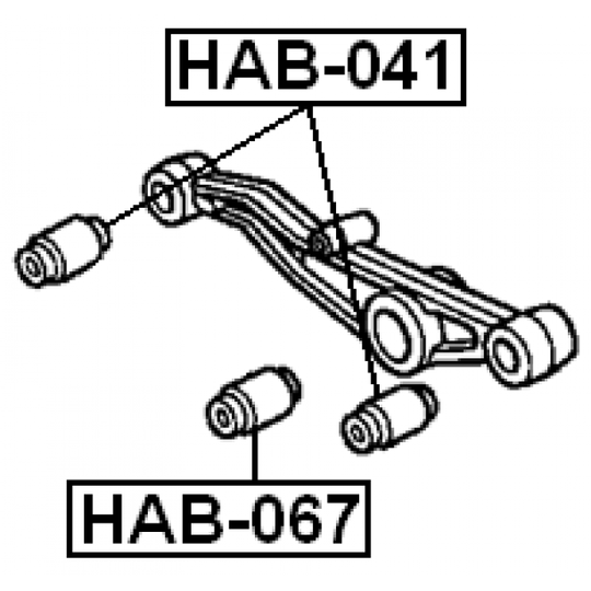 HAB-067 - Länkarmsbussning 