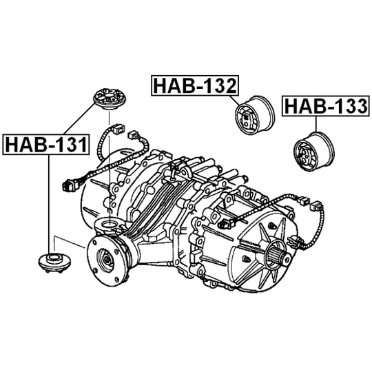 HAB-131 - Fäste, differential 