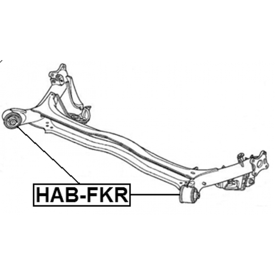 HAB-FKR - Mounting, axle beam 