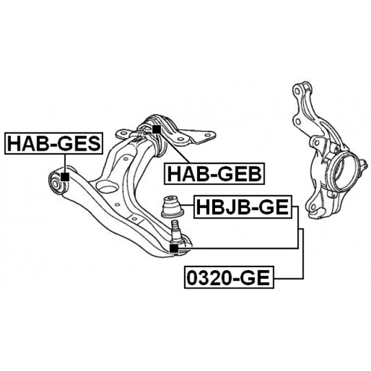HAB-GEB - Control Arm-/Trailing Arm Bush 