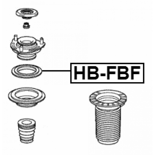 HB-FBF - Rullalaakeri, jousijalkalaakeri 