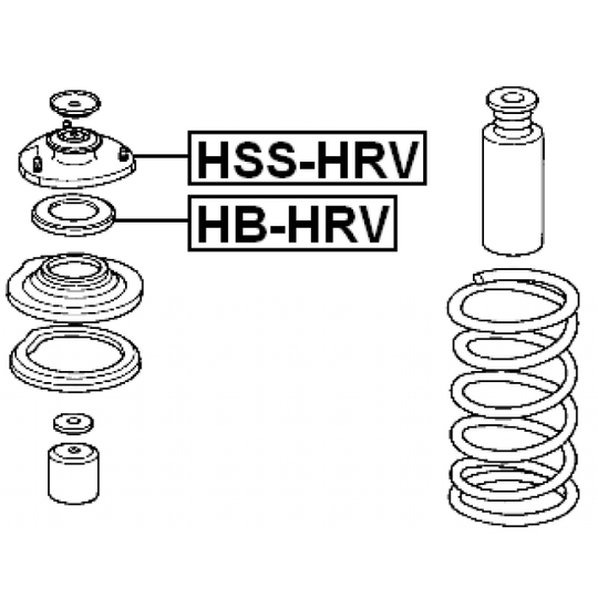 HB-HRV - Rullager, fjäderbenslager 