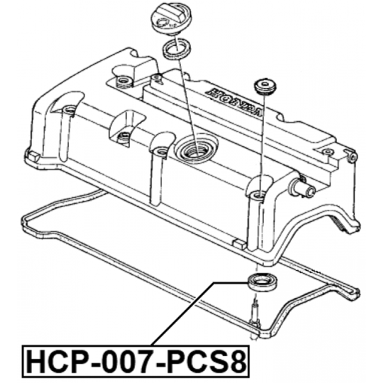 HCP-007-PCS8 - Tihendirõngas, süüteküünlaæaht 