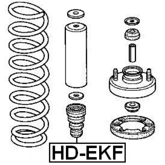 HD-EKF - Rubber Buffer, suspension 